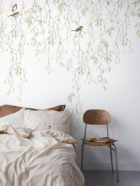 Borastapeter Studio Fotobehang 9447W Spring Birds/Bladeren en Vogels