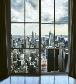 Dimex Fotobehang Manhattan Window View MS-3-0009 Uitzicht/Ramen