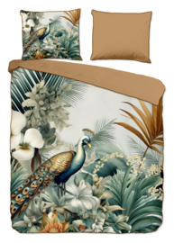 Muller Textiles Dekbedovertrek 32077 Dana/Descanso/Pauw/Bloemen/Lits-jumeaux