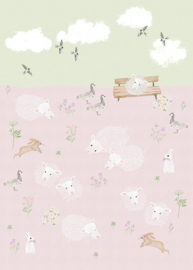 Dutch Wallcoverings Sam & Luca Fotobehang INK8064 Low Tide Pink