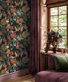 Dutch First Class Arboretum Behang 91173 Reverie Black/Dieren (Gratis Universele Lijm en Verzending binnen Nederland)