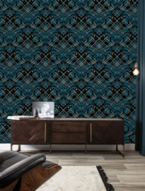 Dutch Wallcoverings Gold Collection Behang MW-007 Art Deco Animaux/Butterfly