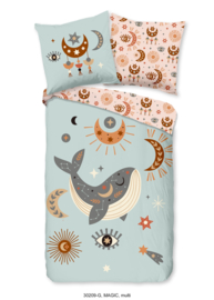 Muller Textiles Dekbedovertrek 30209-G Magic Multi/Walvis/Sterren/Kinderkamer