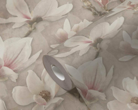 AS Creation Pintwalls 2 Behang 396101 / 39610-1 Magnolia Bloemen/Ivory Dream