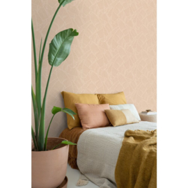 Esta Home Behang 139932 Bladeren Zandbeige