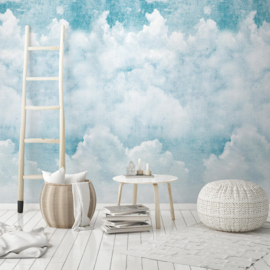 Dutch Wallcoverings One Roll One Motif Fotobehang A42501 Blue Clouds