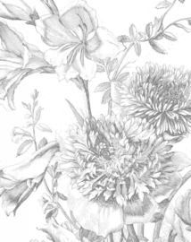 KEK Amsterdam II Fotobehang PA-013 Engraved Flowers/Panels & Circles/Bloemen