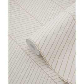 Esta Home Bloom Behang 139565 Visgraat motief/Zandkleurig/Beige