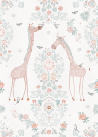 Behangexpresse Olive & Noah Fotobehang INK7811 Giraffe's Eden