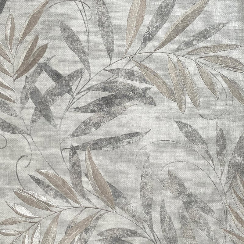 Arthouse Signature 2 Behang 299302 Luxury Leaf Soft Silver/Bladeren