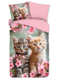 Muller Textiles Dekbedovertrek 33526 Mischa/Kids/Poezen/1 pers