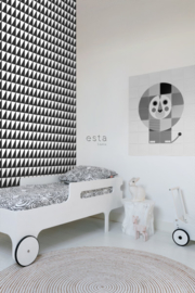 Esta Home Black & White Behang 155-139077 Modern/Driehoek