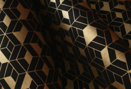 Hookedonwalls Tinted Tiles Behang 29025 Flake/3D