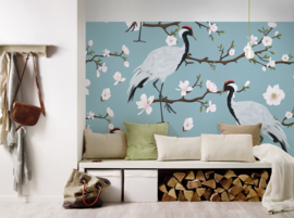 AS Creation Designwalls Fotobehang DD118584 Japanese Cranes/Kraanvogels