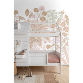 Esta Home Nieuw Fotobehang 159423 Tropische Bladeren/Pastel Roze