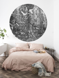 Kek Circle/Wonderwalls CK 006 Natuur/Bomen/Vogels/Cirkel Fotobehang - Dutch Wallcoverings