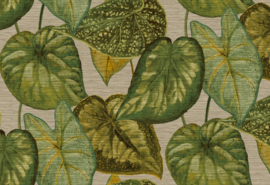 Hookedonwalls Tahiti Behang TA25052 Tropical Leaves/Bladeren