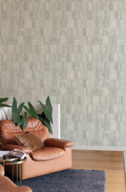Dutch Wallcoverings Omura Behang A69404 Texture Blocks Grijs