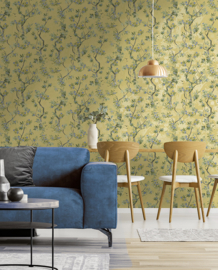 Dutch Wallcoverings Patagonia Behang 36222 Folia Ochre/Bomen/Landelijk