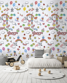 Behangexpresse/Spits  Abby & Bryan INGK Fotobehang INK7236 Graffiti Baby