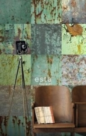 Esta Home Vintage Rules Fotobehang . 158203 Patchwork motief