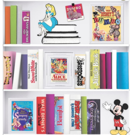 Noordwand Kids@Home Individual Behang 106455 Disney Bookshelf/Boekenplank/Kinderkamer