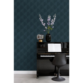 Origin 3D Reflections Behang 347940 Grafisch 3D Blauw