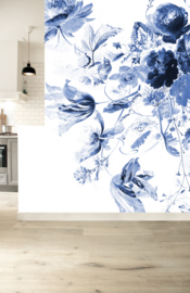 Kek Amsterdam Fotobehang WP 225 Royal Blue Flowers 3