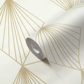 AS Creation French Affair Behang 36710-1 / 367101 Art Deco Creme/Goud