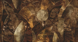 Muance Edition 3 Amber Collection Fotobehang Harmony MU13083 Bladeren