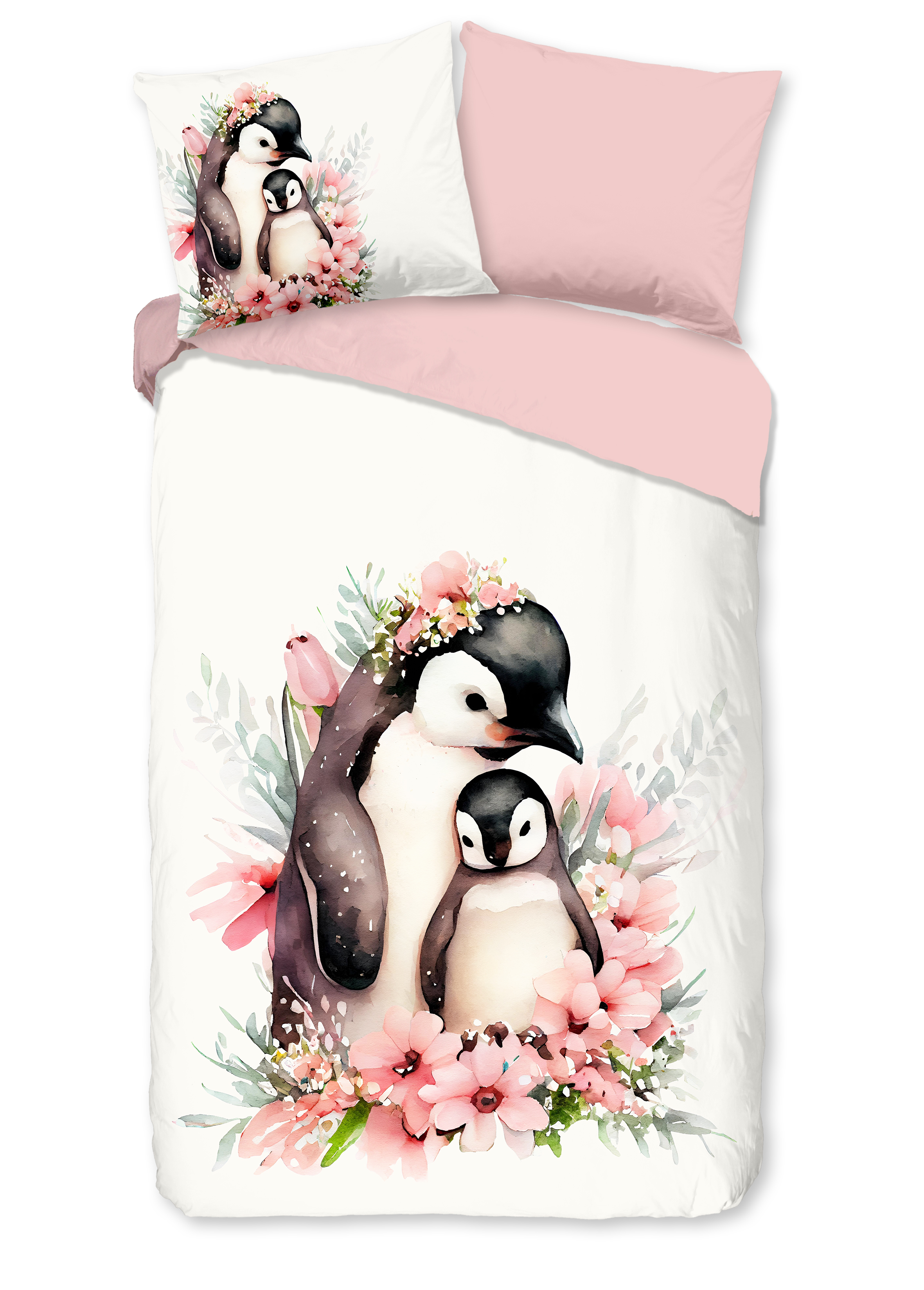 Muller Textiles Dekbedovertrek 33213 Penny Pink/Pinquin