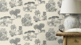 Rasch Lirico Behang 555028 Bomen/Dieren