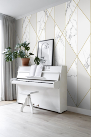 Esta Home Art Deco Fotobehang 158965 Graphic Lines Marble/Grafisch