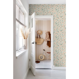 Esta Home Bloom Behang 139659 Bloem Motief/Vergrijsd Groen