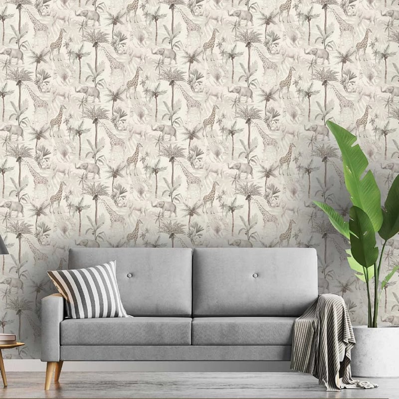 Arthouse Signature 2 Behang 923703 Serengeti Animals Neutral/Dieren