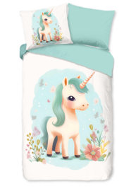 Muller Textiles Dekbedovertrek 33047 One/Eenhoorn/Kids/1 Persoons