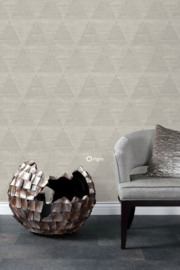 Origin Behang 347590 Matieres Metal/Metalen Driehoek