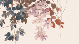 Nature Refined Select.D Fotobehang TD4350 Violetta Brique/Bladeren/Bloemen