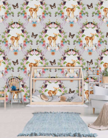 Behangexpresse Special Edition Fotobehang AK1030 Bambi/Vlinders