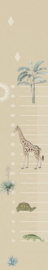 Behangexpresse Sofie & Junar Grow Chart INK7686 Groeimeter/Safari Sands/Kinderkamer