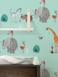KEK Amsterdam Kids Fotobehang WP-134 Animal Mix/Dieren