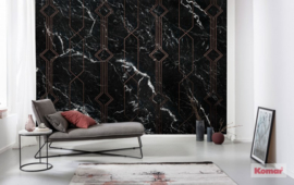 Komar Pure Fotobehang P040-VD4 Marble Black/Marmer