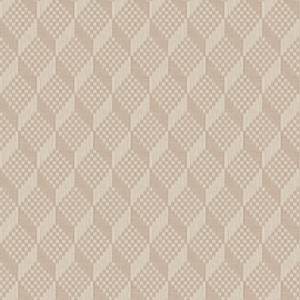 Dutch Wallcoverings Grace Behang GR322305 3D Stitched Cube Beige