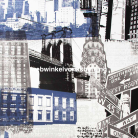 Noordwand Kids@Home Individual Behang 104631 Fresco New York Blue