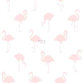 Esta Home  Little Bandits Behang 138918 Dieren/Flamingo