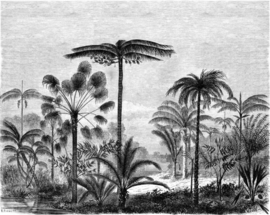 Esta Home Paradise Fotobehang 158952 Palm Trees Engraved