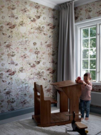 Boråstapeter Studio Fotobehang 9434W Meadow/Bloemen/Vogels