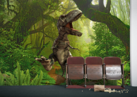 AS Creation Wallpaper XXL3  Fotobehang 470590XL Dinosaurus Trex in the jungle