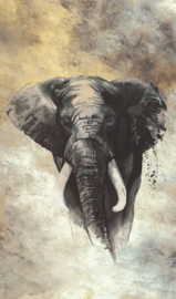 Noordwand Travertino Fotobehang 33098 Aquarel Olifant/Dieren
