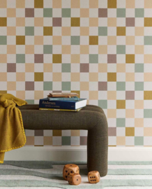 Eijffinger Tiny Treasures Behang 363147 Landelijk/Ruiten/Gratis lijm en verzending